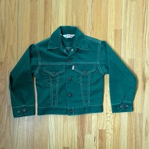 Vintage Levi’s Denim Jacket Green Kids Extra Small (Approx 5T)
